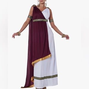 California Costumes Maroon and White Women's Roman Empress dress